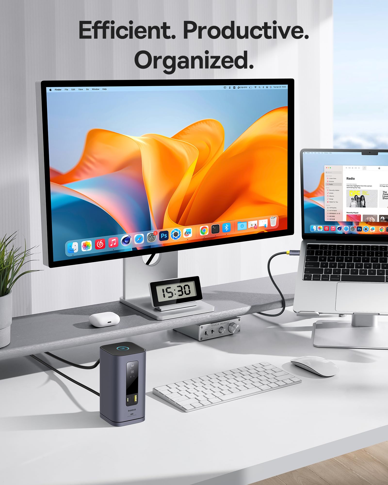 Foto 5 pulgar | Estación De Acoplamiento Baseus Spacemate (mac) Usb C 3 Para Monitores 4k Hdmi - Venta Internacional.