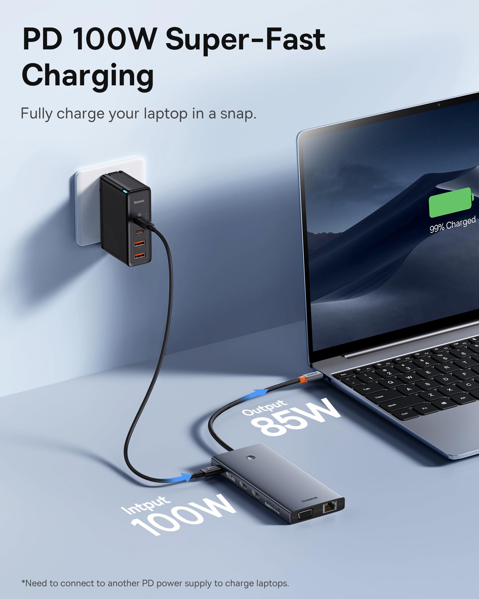 Foto 7 pulgar | Estación De Acoplamiento Para Portátil Baseus 13 En 1 Usb C Con Doble Monitor 4k - Venta Internacional.