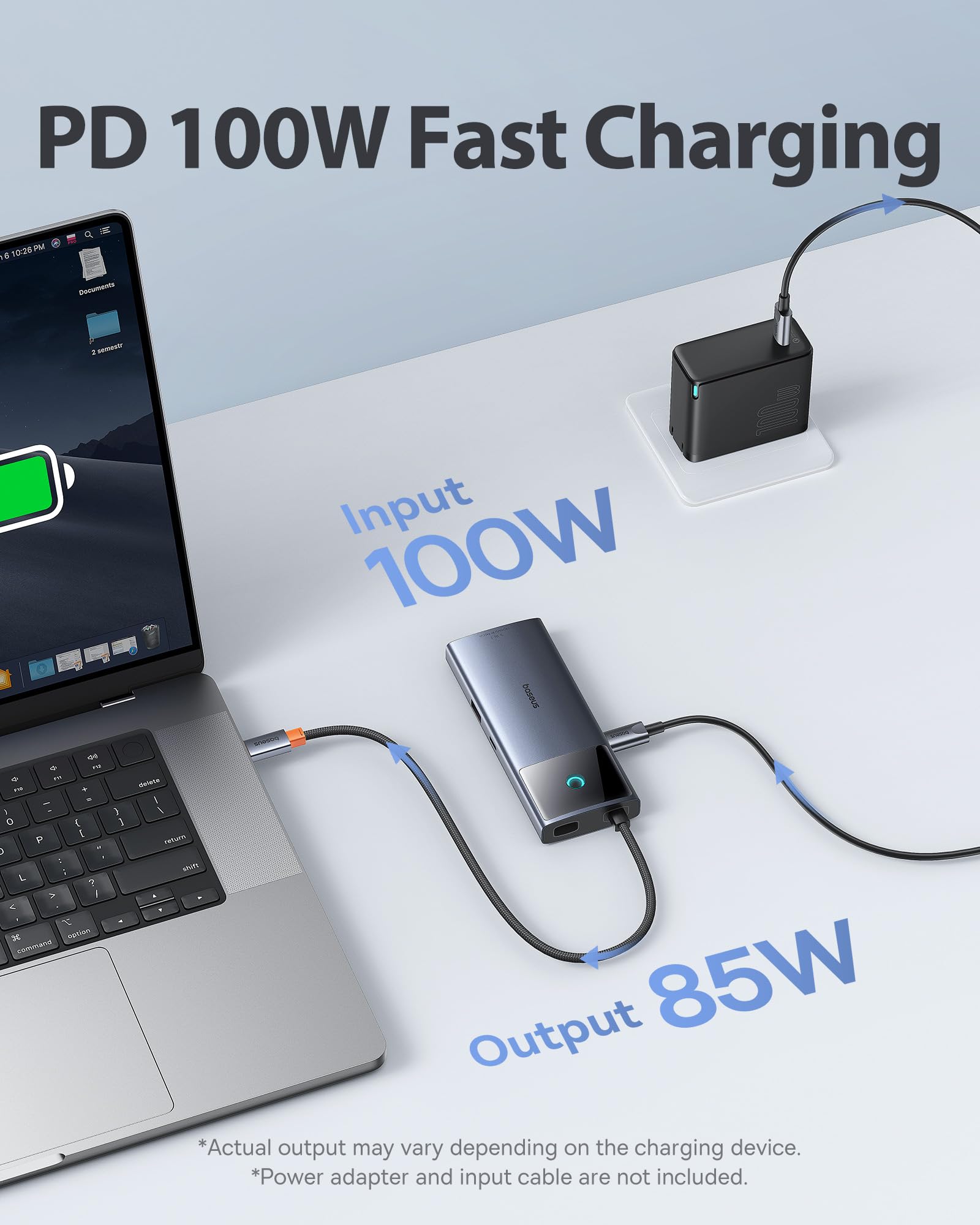 Foto 6 pulgar | Hub Usb C Baseus 6 En 1 De 10 Gbps Con Hdmi 4k @60hz Para Iphone - Venta Internacional.