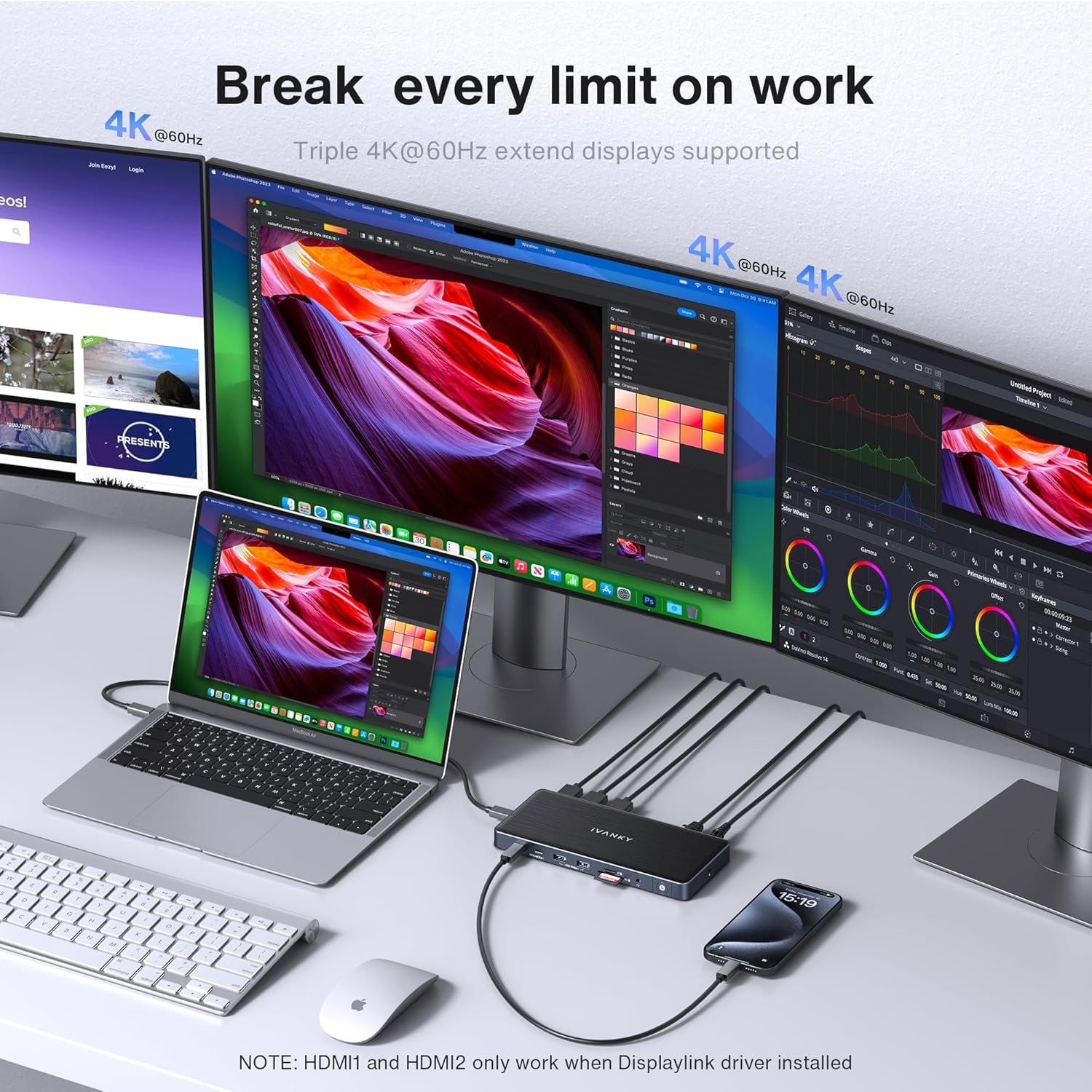 Foto 5 pulgar | Estación De Acoplamiento Ivanky Fusiondock Pro 1+ 14 En 1 Para Macbook - Venta Internacional.