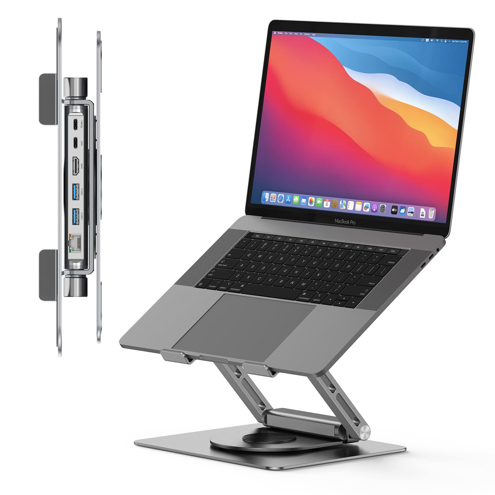 Foto 1 | Base De Carga Para Ordenador Portátil Tobenone Tobenone Usb C 6 En 1, Color Gris - Venta Internacional.