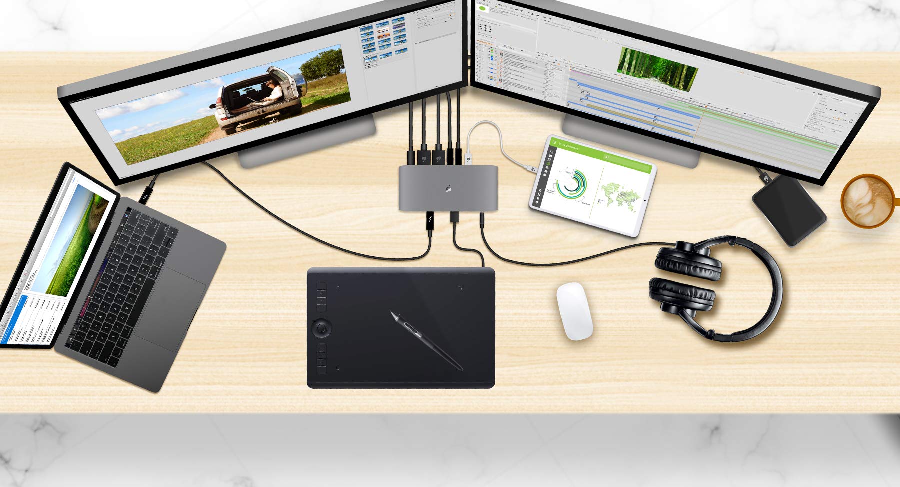 Foto 5 pulgar | Hub Thunderbolt 3 Iogear Gtd737 De 9 Puertos 4k Con Pantalla Dual - Venta Internacional.