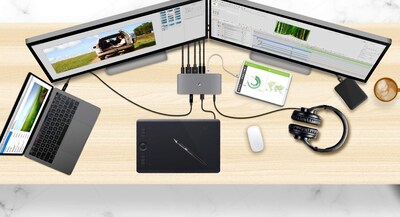 Foto 4 | Hub Thunderbolt 3 Iogear Gtd737 De 9 Puertos 4k Con Pantalla Dual - Venta Internacional.