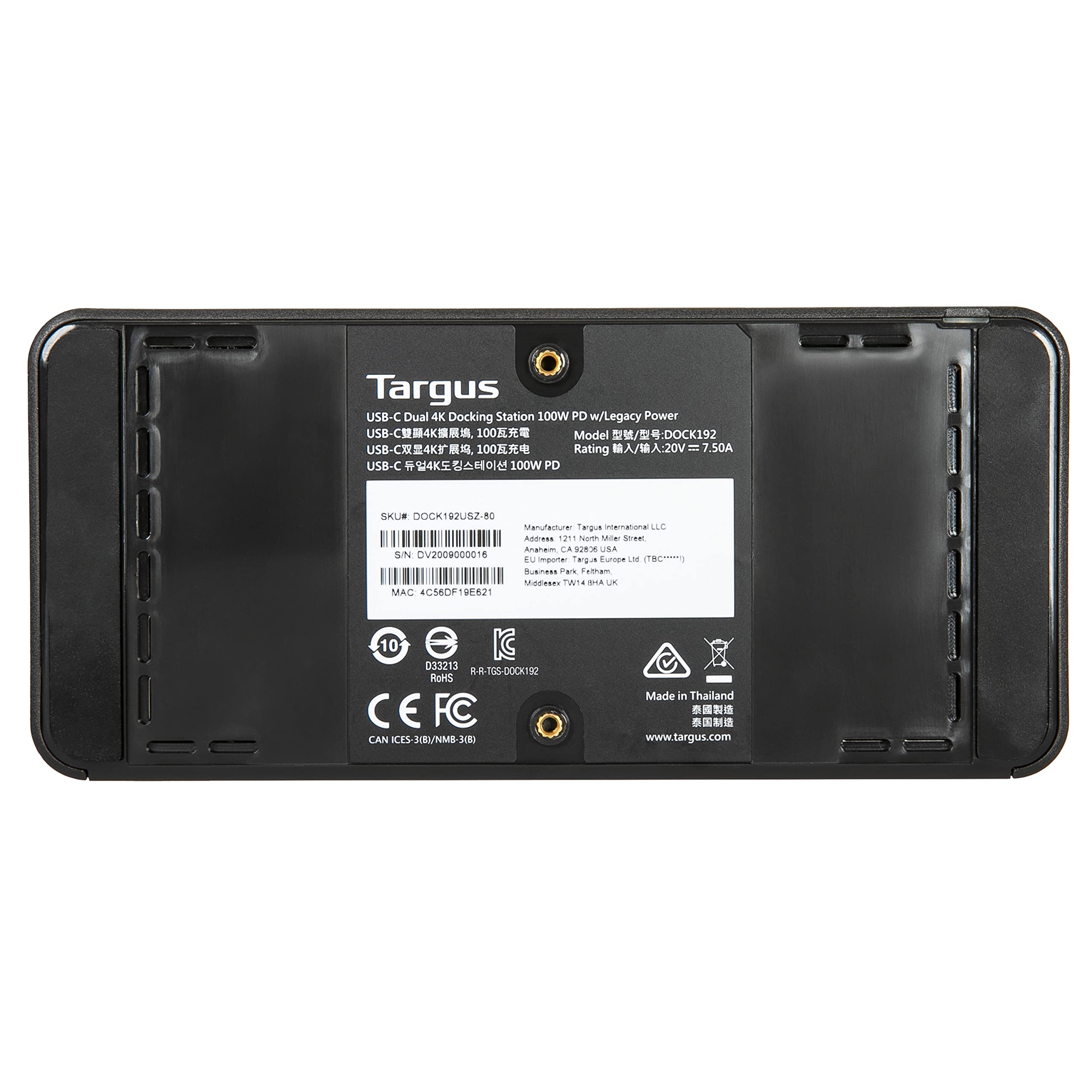 Foto 5 pulgar | Estación De Acoplamiento Targus Usb C Dv4k Con Suministro De Energía De 100 W - Venta Internacional.