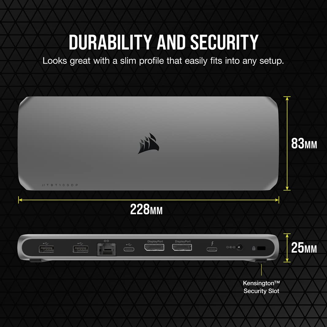 Foto 6 pulgar | Estación De Acoplamiento Thunderbolt 3 Corsair Tbt100 Dp Con Displayport 4k60 - Venta Internacional.