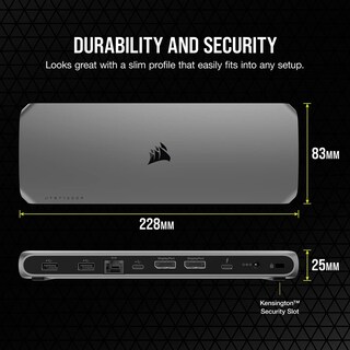 Foto 5 | Estación De Acoplamiento Thunderbolt 3 Corsair Tbt100 Dp Con Displayport 4k60 - Venta Internacional.