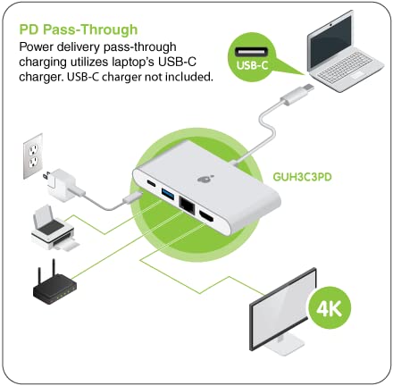 Foto 5 | Estación De Acoplamiento Iogear Usb-c 4 En 1 Con Salida Hdmi 4k De 30 Hz - Venta Internacional.