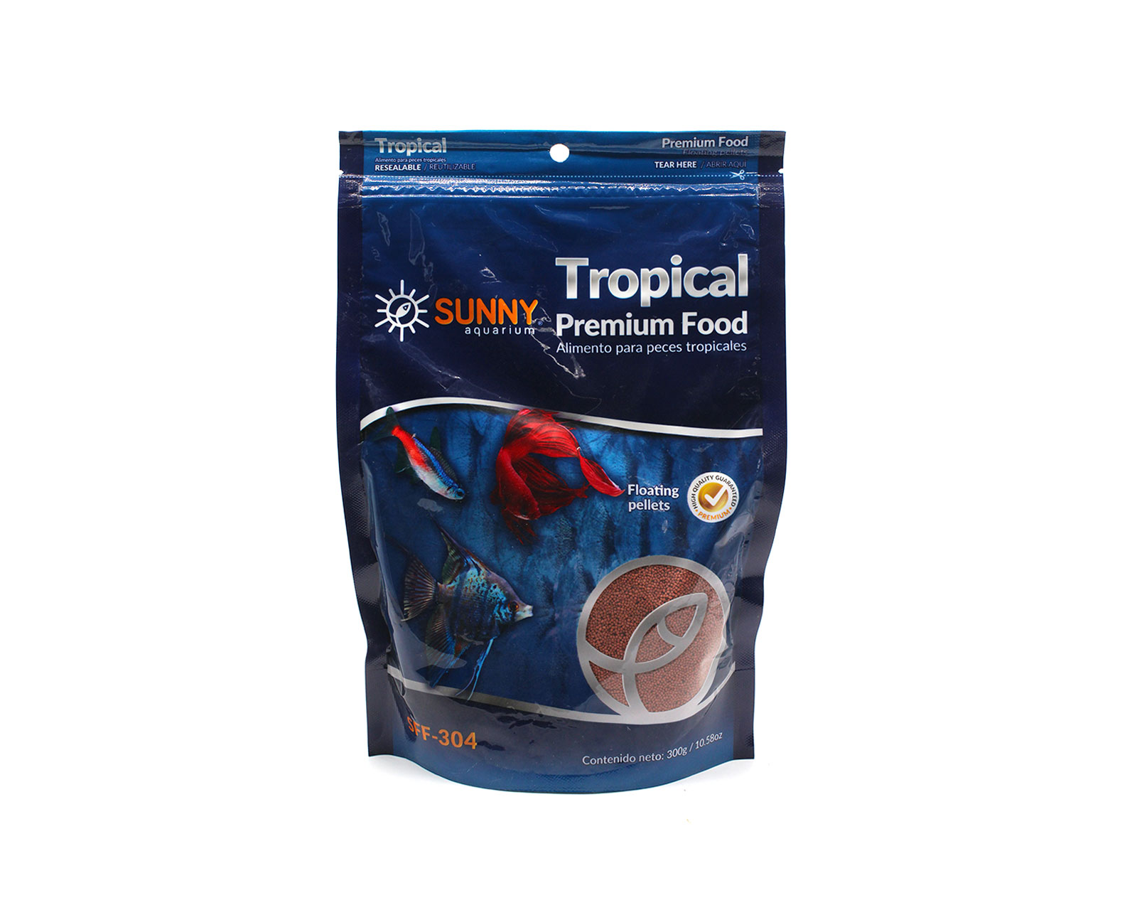Foto 2 pulgar | Alimento para Peces Sunny Tropicales de 300 g
