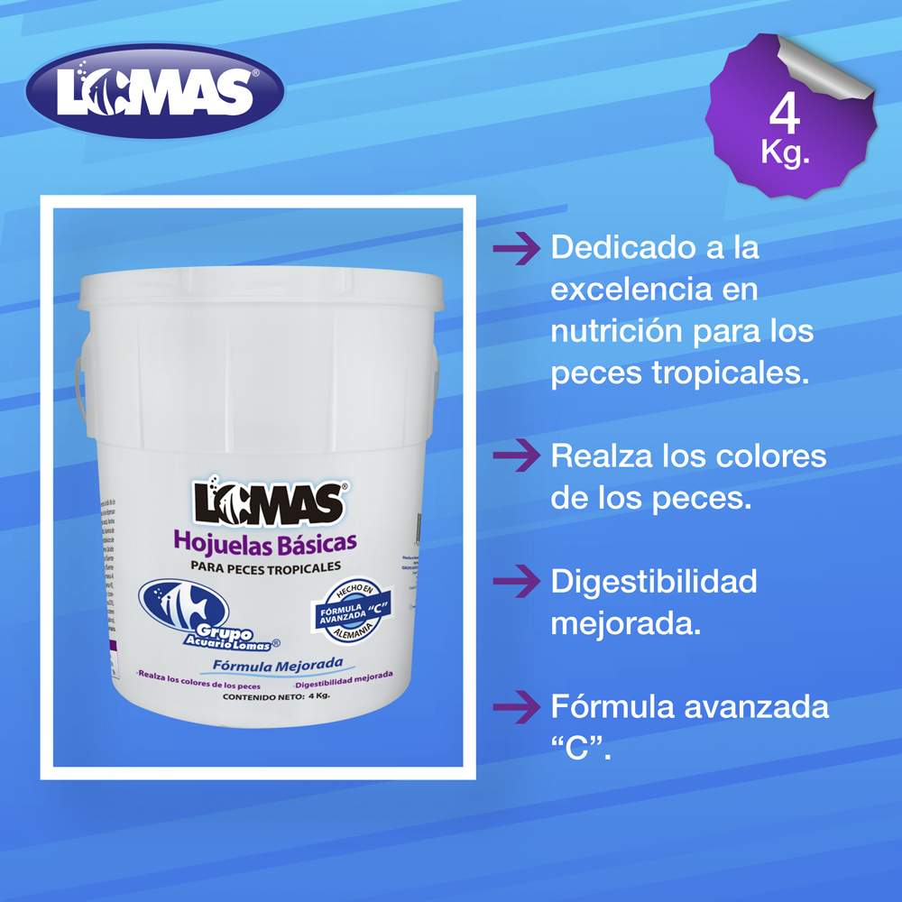 Foto 3 pulgar | Hojuelas Básicas para Peces Lomas 4 Kg