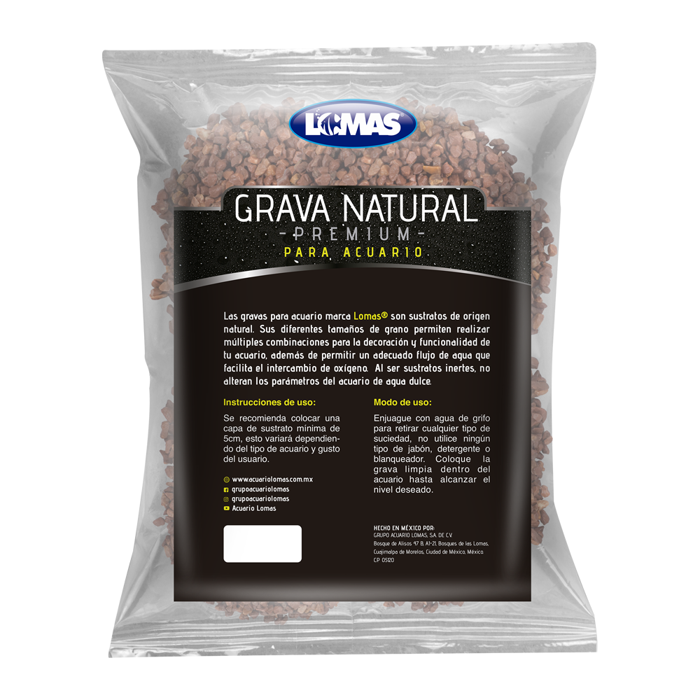 Foto 3 pulgar | Grava para Acuario Lomas Mármol Rojo Intenso 3 Kg