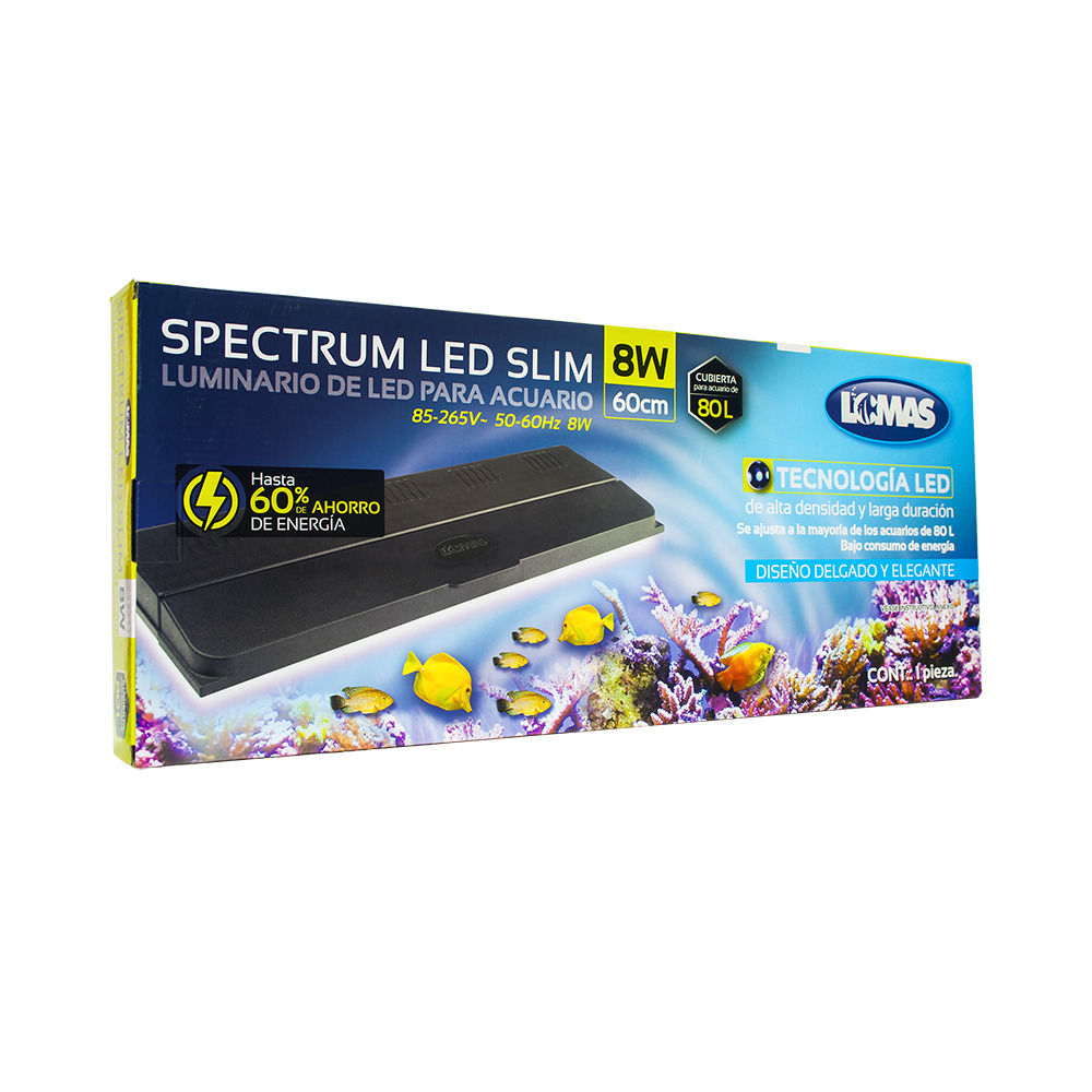 Foto 2 | Luminario Spectrum Lomas FL7352 color Negro LED Slim 8 W 60 CM