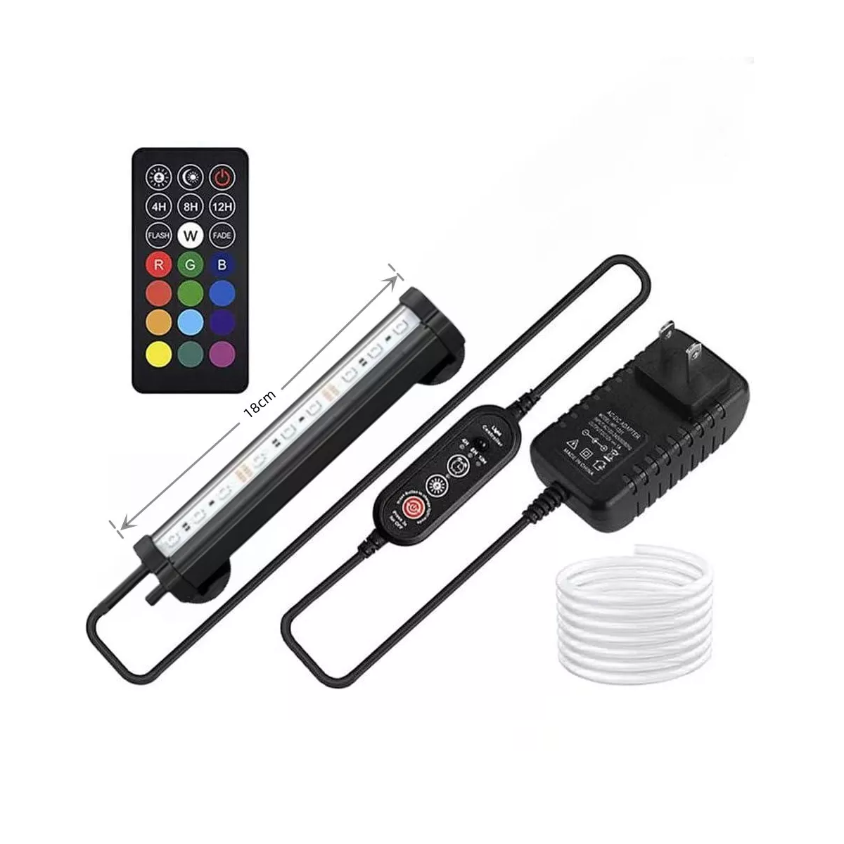 Foto 3 pulgar | Lámpara Para Acuario Rgb Iluminación Pecera Burbujas Eo Safe Imports Esi-15314 Negro
