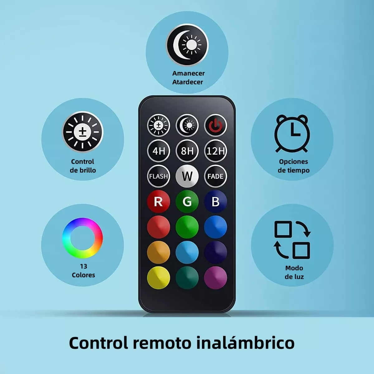 Foto 5 pulgar | Lámpara Para Acuario Rgb Iluminación Pecera Burbujas Eo Safe Imports Esi-15314 Negro