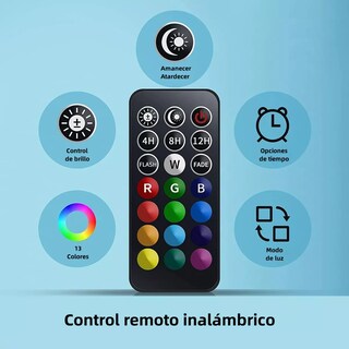 Foto 4 | Lámpara Para Acuario Rgb Iluminación Pecera Burbujas Eo Safe Imports Esi-15314 Negro