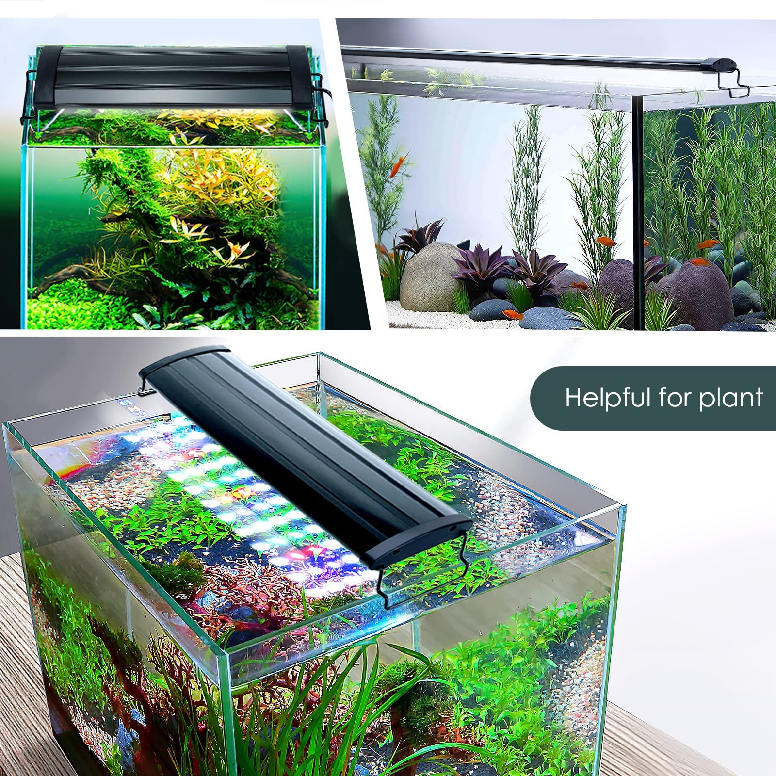 Foto 7 pulgar | Lámpara De Acuario Aqqa Led De Espectro Completo De 28 W Para Tanque De 90 A 110 Cm - Venta Internacional.