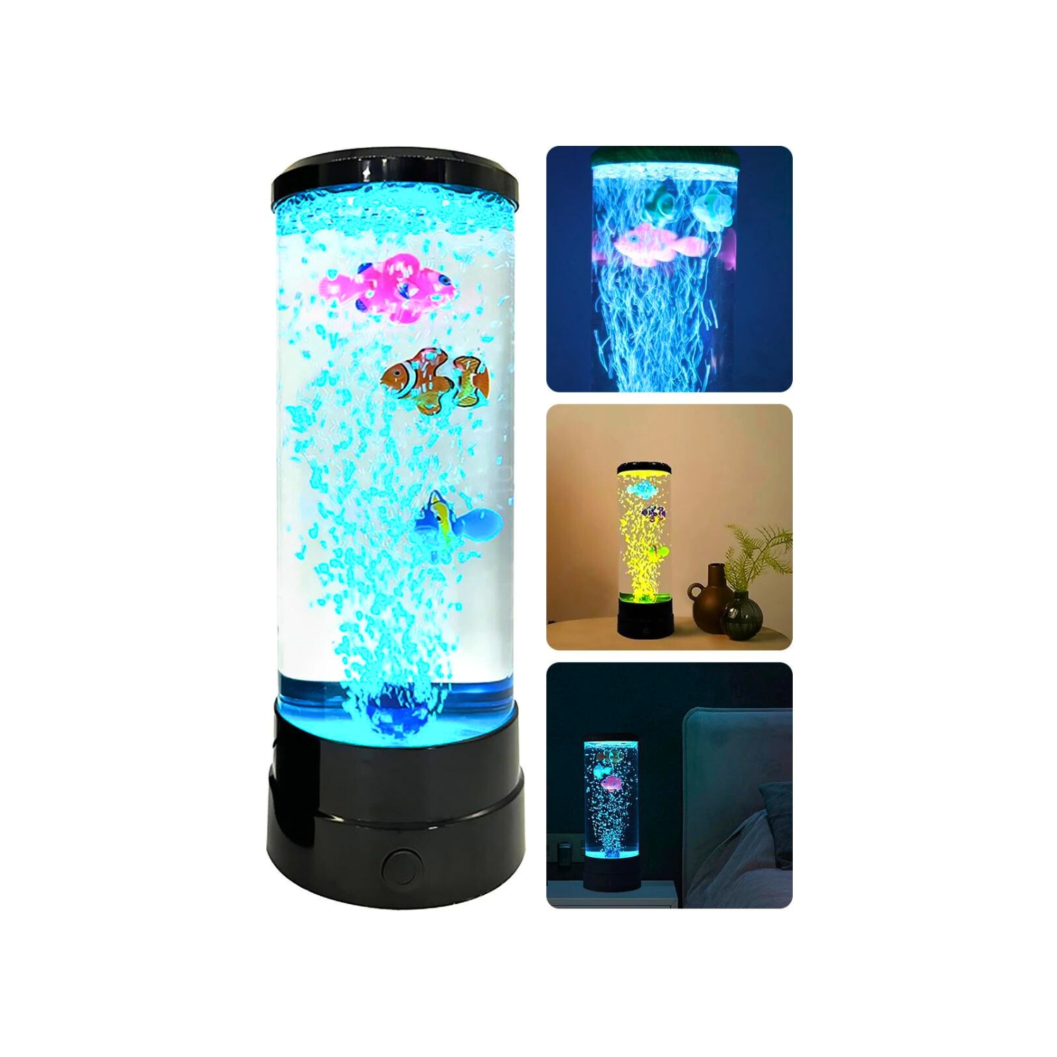 Foto 2 pulgar | Lámpara De Lava Con Luces Led Para Pecera Con Adorno De Pez - Venta Internacional.