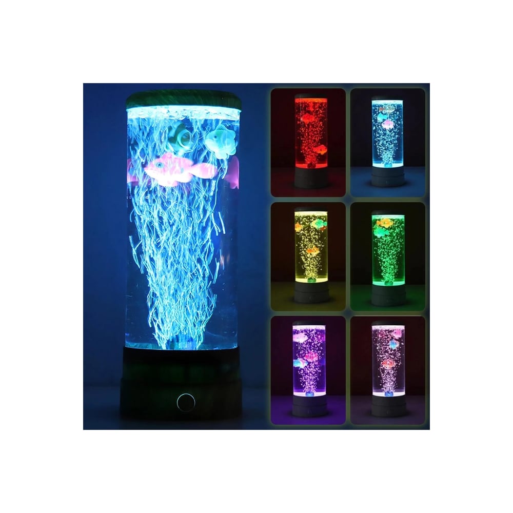 Foto 3 pulgar | Lámpara De Lava Con Luces Led Para Pecera Con Adorno De Pez - Venta Internacional.