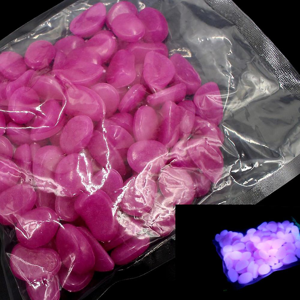 Foto 3 pulgar | Adorno Para Acuario Con Piedras De Guijarros, 100 Unidades, Que Brillan En La Oscuridad - Venta Internacional.