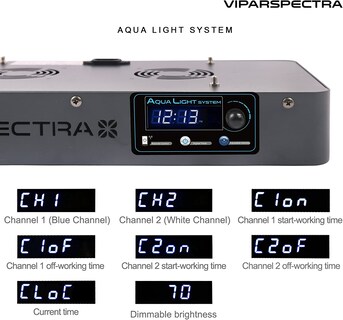 Foto 4 | Luz Led Para Acuarios Viparspectra Con Temporizador, 165 W, 165 W - Venta Internacional.