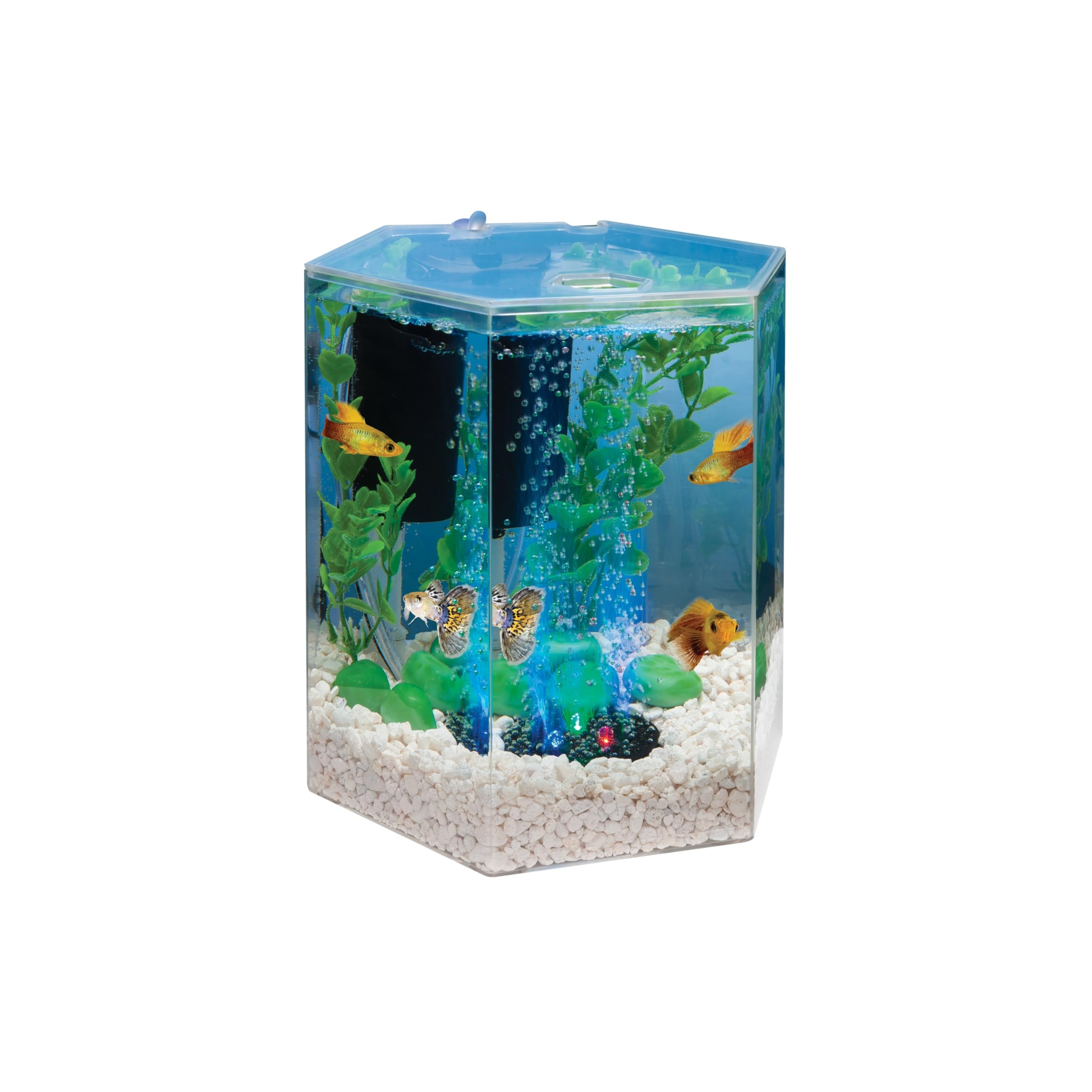 Foto 3 pulgar | Kit De Acuario Tetra Bubbling Led De 3,8 L En Forma De Hexágono Con Luz - Venta Internacional.