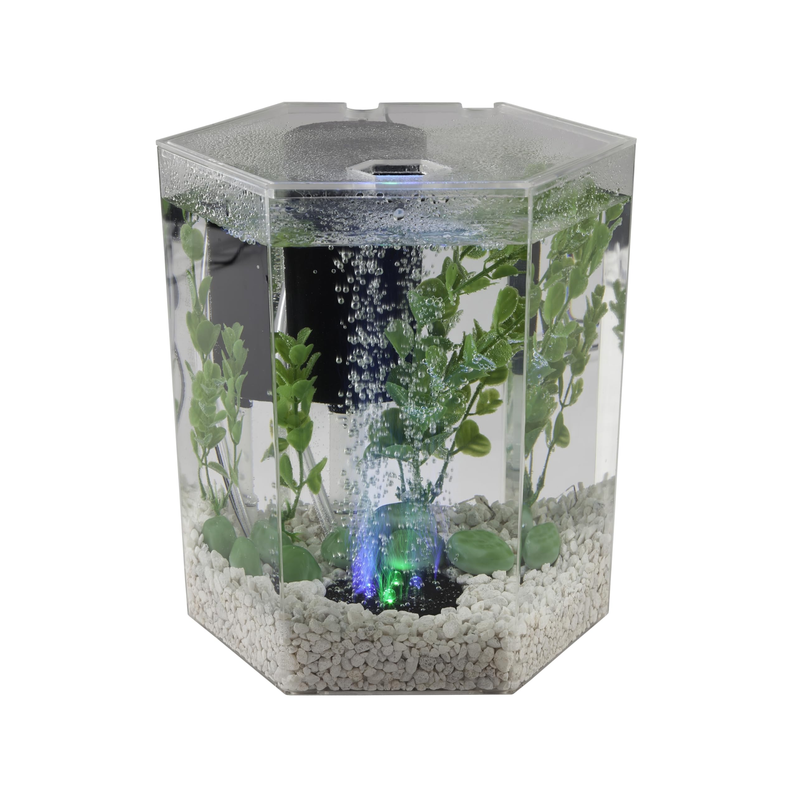 Foto 5 pulgar | Kit De Acuario Tetra Bubbling Led De 3,8 L En Forma De Hexágono Con Luz - Venta Internacional.