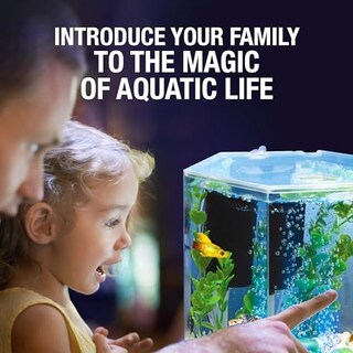Foto 6 | Kit De Acuario Tetra Bubbling Led De 3,8 L En Forma De Hexágono Con Luz - Venta Internacional.