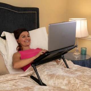 Foto 6 | Escritorio Portátil Ajustable Tv Ofertas Air Space Color Negro Con Ventilador De Refrigeración