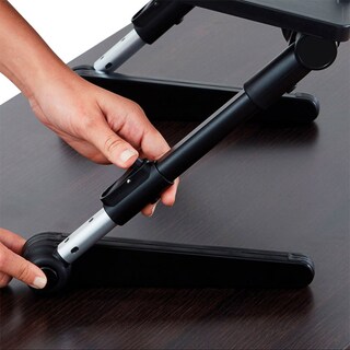 Foto 8 | Escritorio Portátil Ajustable Tv Ofertas Air Space Color Negro Con Ventilador De Refrigeración