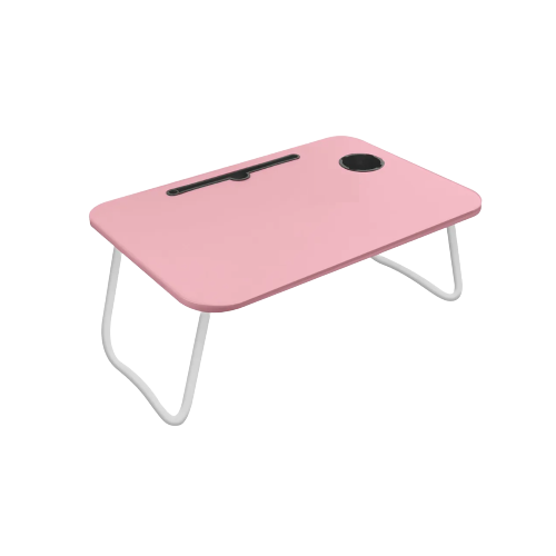 Foto 2 pulgar | Mesa Plegable para Laptop Malubero Portátil Soporte de Madera color Rosa