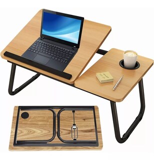 Foto 2 | Soporte Cama Portátil Plegable Belug para Laptop color Marrón