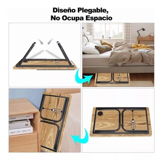 Foto 5 | Soporte Cama Portátil Plegable Belug para Laptop color Marrón