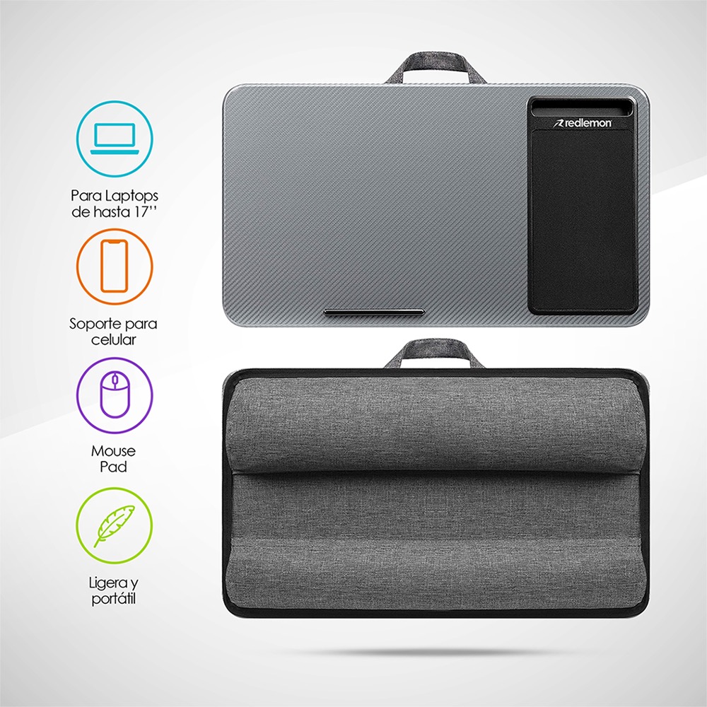 Foto 3 pulgar | Mesa para Laptop Redlemon 80944 color Gris