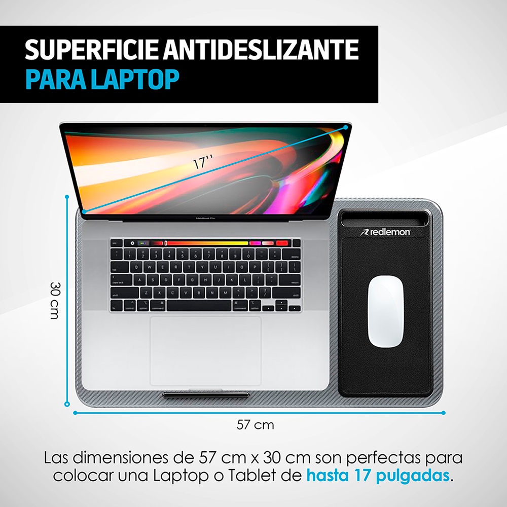 Foto 4 | Mesa para Laptop Redlemon 80944 color Gris