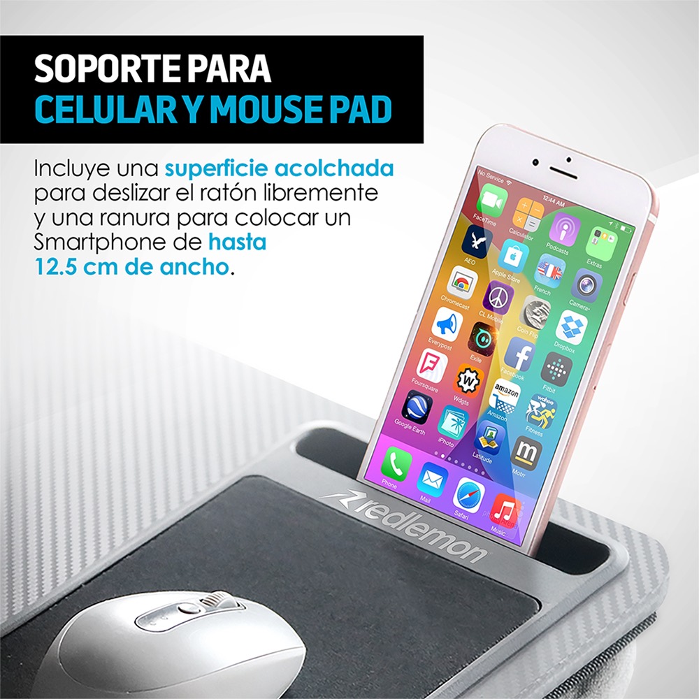 Foto 6 pulgar | Mesa para Laptop Redlemon 80944 color Gris