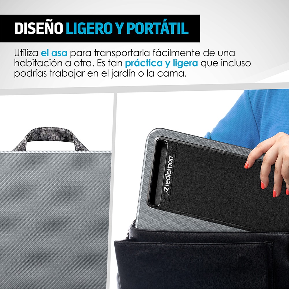 Foto 7 pulgar | Mesa para Laptop Redlemon 80944 color Gris