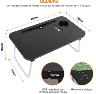 Foto 5 | Mesa Plegable Funbu Portafolio de Madera con Soporte para Laptop