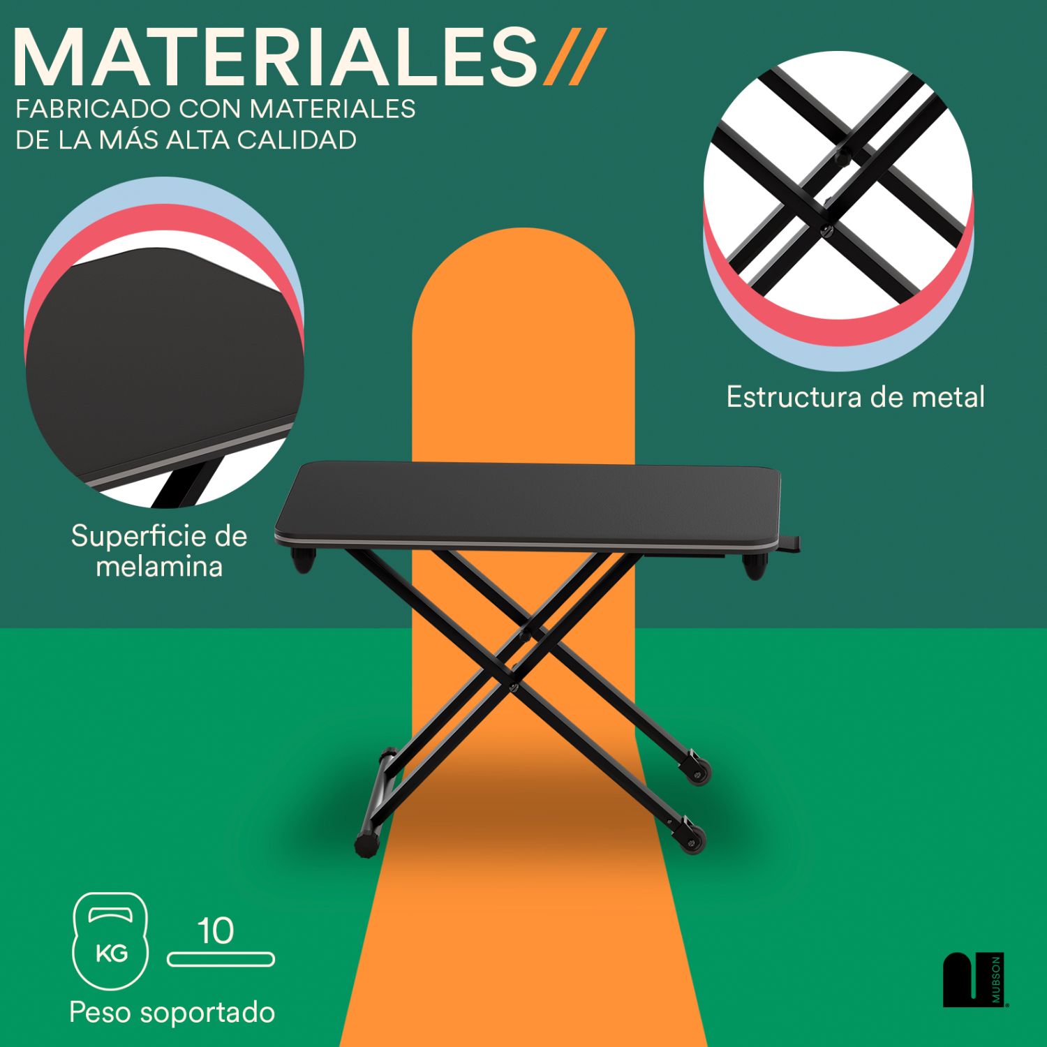 Foto 4 pulgar | Escritorio Elevable Mubson Negro para Laptop