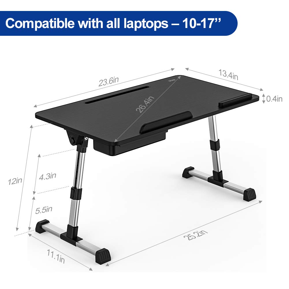Foto 6 pulgar | Mesa Ajustable para Portátil Besign Lt06 Pro Tamaño Grande Negra - Venta Internacional