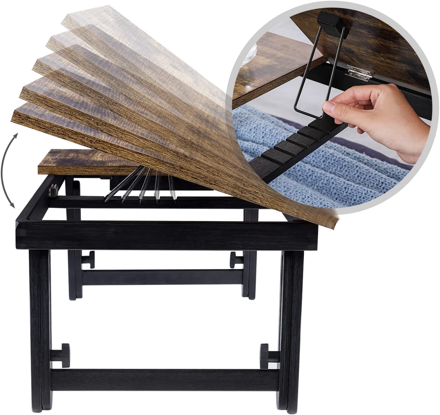 Foto 7 pulgar | Mesa de Cama Songmics para Laptop Ajustable