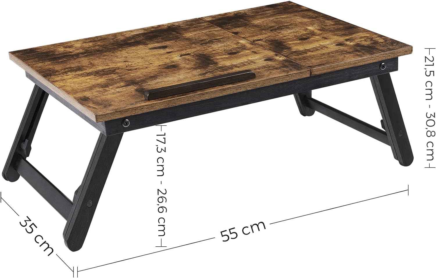 Foto 8 pulgar | Mesa de Cama Songmics para Laptop Ajustable