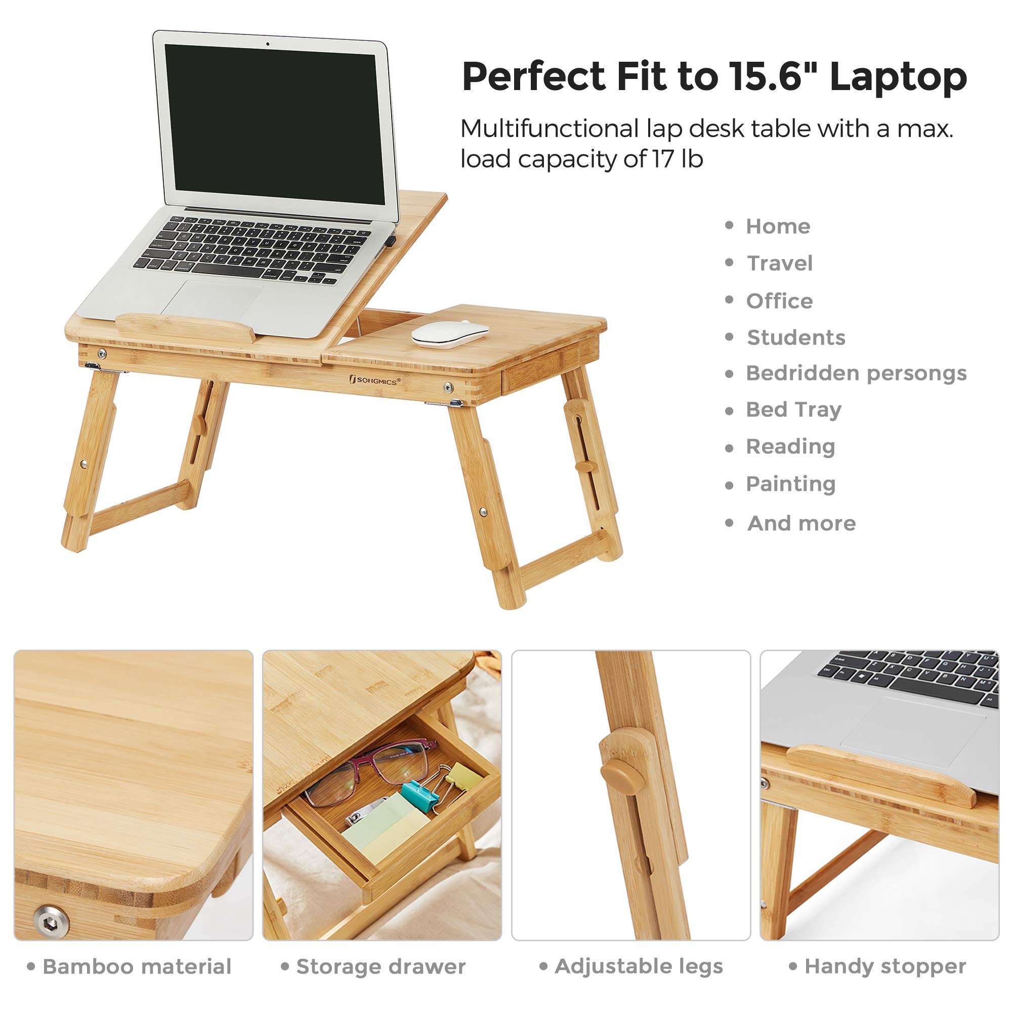 Foto 2 | Escritorio Songmics Plegable para Laptop