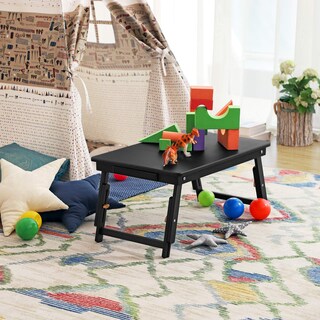 Foto 7 | Escritorio Para Portátil Songmics, Bandeja Plegable De Bambú Con Cajón, Color Negro