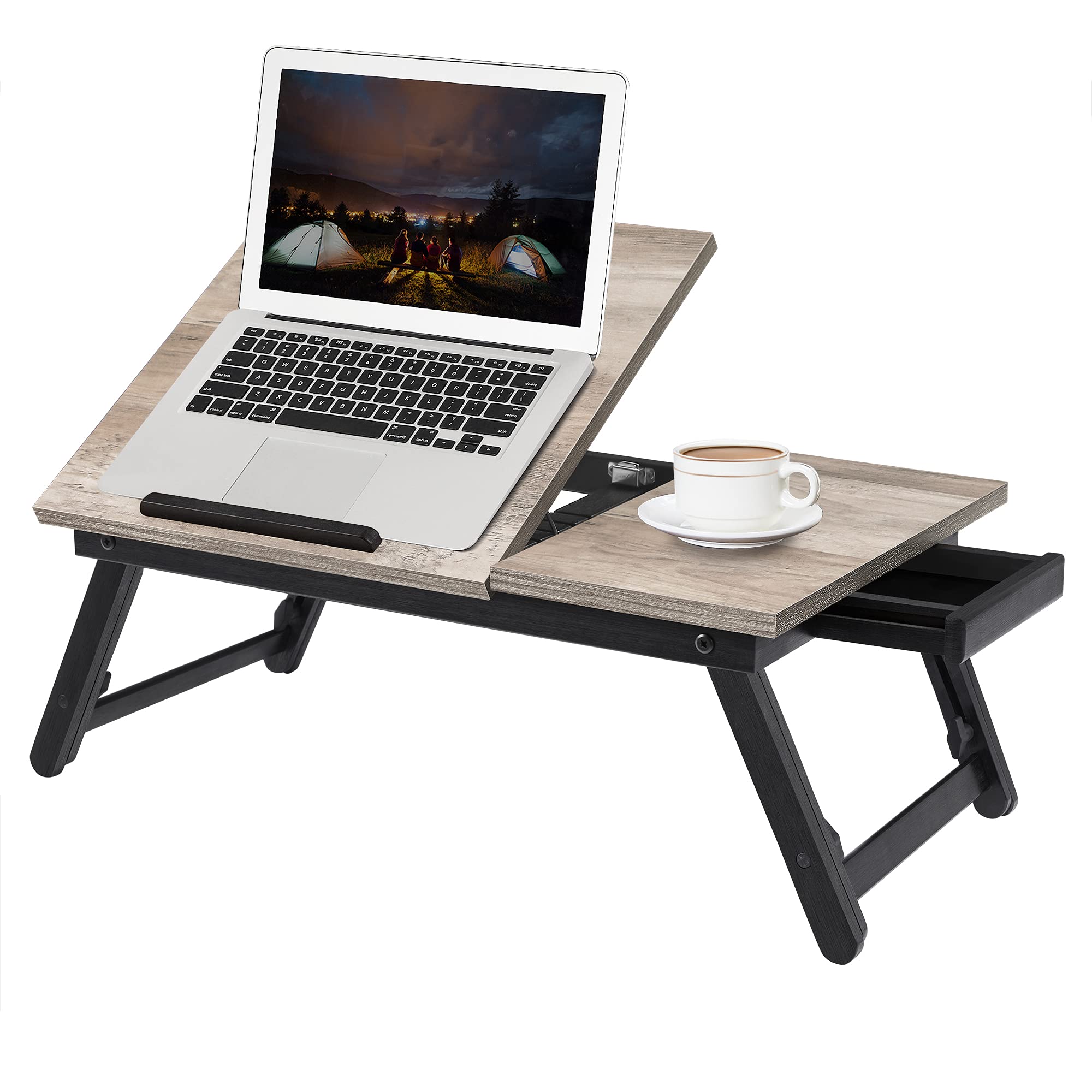 Foto 2 | Escritorio Portátil Songmics con Tapa Ajustable- Venta Internacional