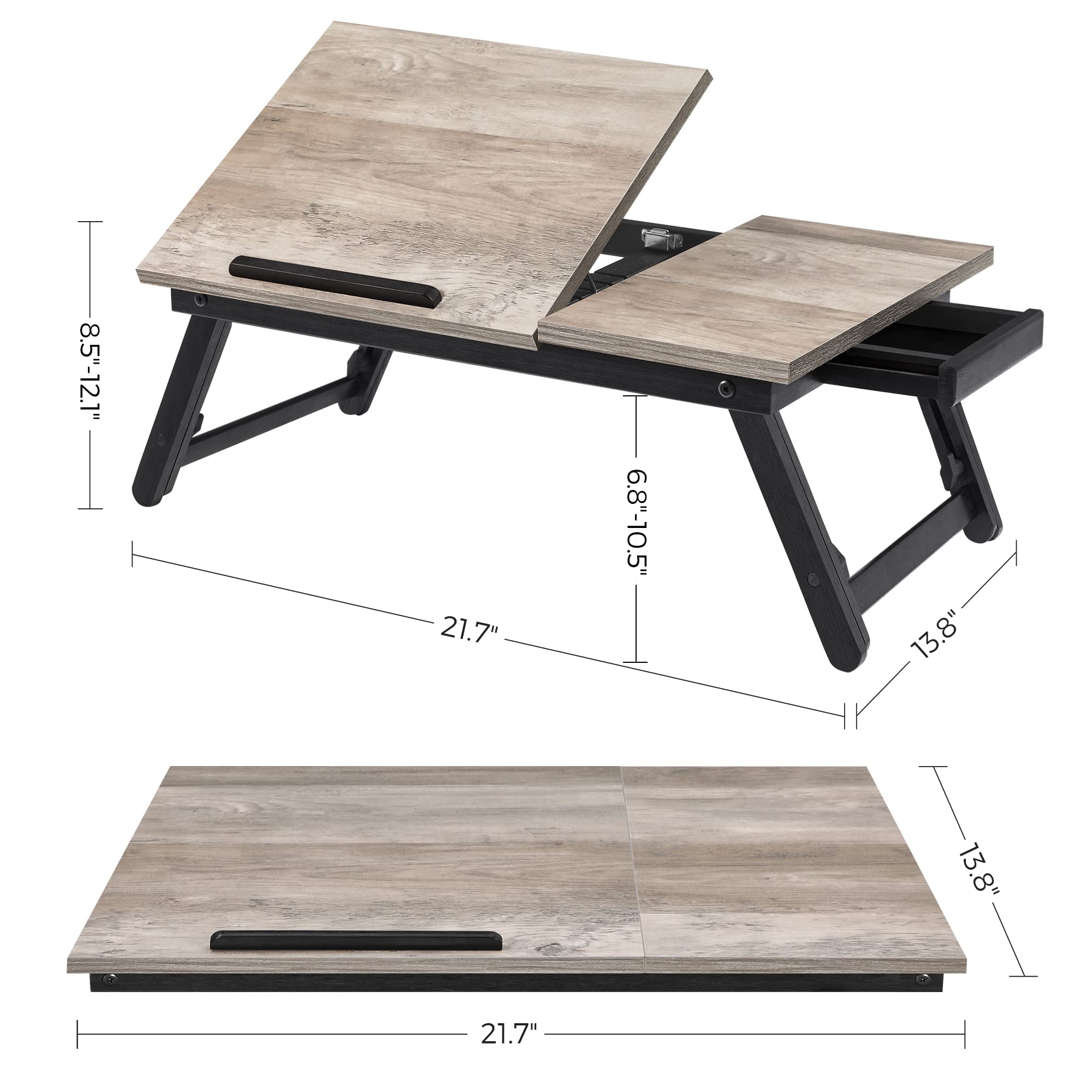 Foto 5 pulgar | Escritorio Portátil Songmics con Tapa Ajustable- Venta Internacional
