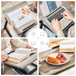 Foto 3 | Escritorio Portátil Songmics Tapa Ajustable Greige