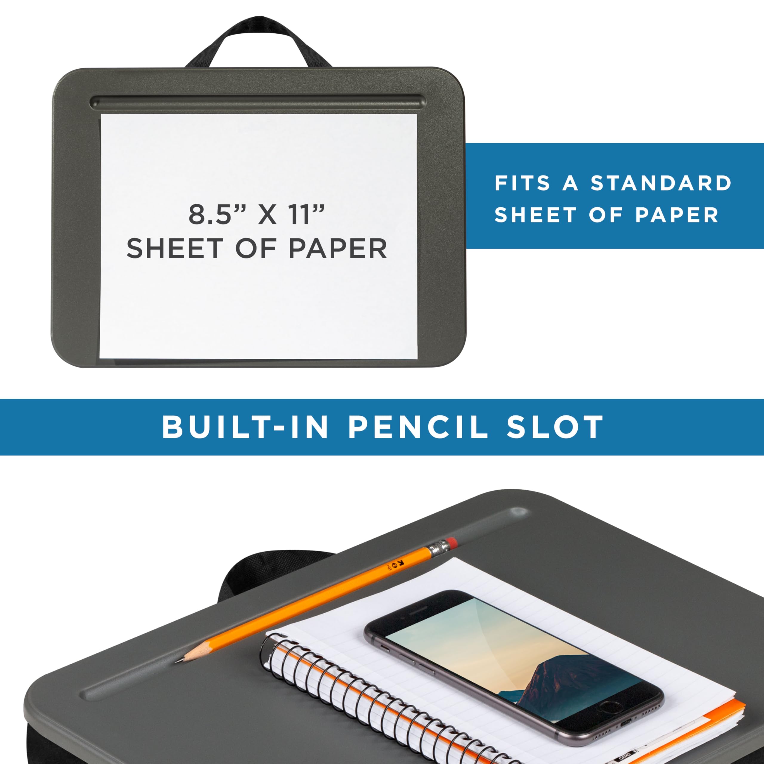 Foto 4 | Lap Desk LapGear Compact Charcoal para Portátiles de 15 Pulgadas - Venta Internacional
