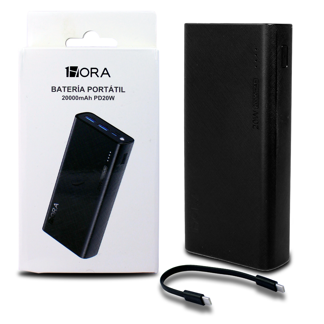 Batería Portátil 1hora Gar158 20000mah