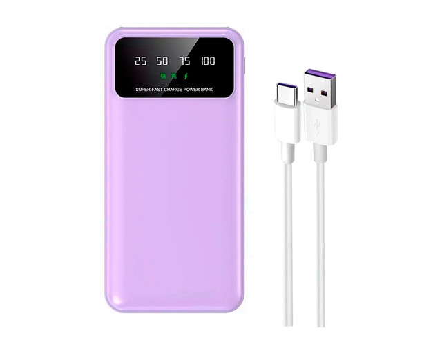 Power Bank Lila Pastel/ultrarápida