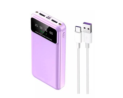 Foto 2 | Power Bank Lila Pastel/ultrarápida