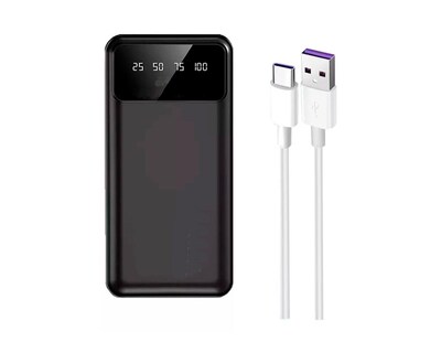 Foto 1 | Power Bank Negro/ultrarápida